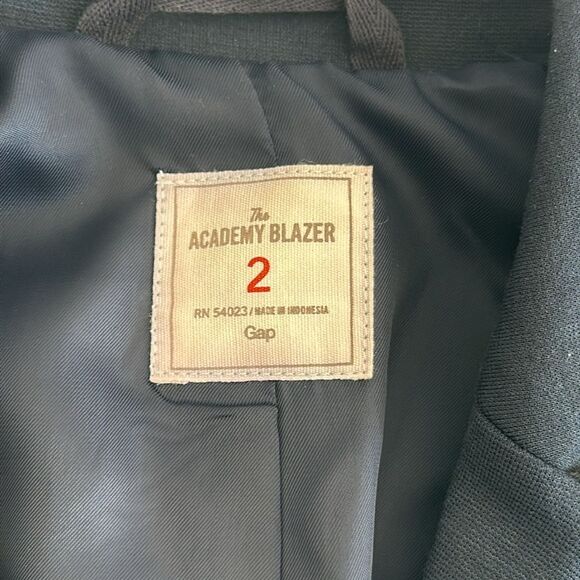 Gap Women’s The Academy Blazer Navy Preppy Career Blazer - Size 2 - Picture 8 of 14